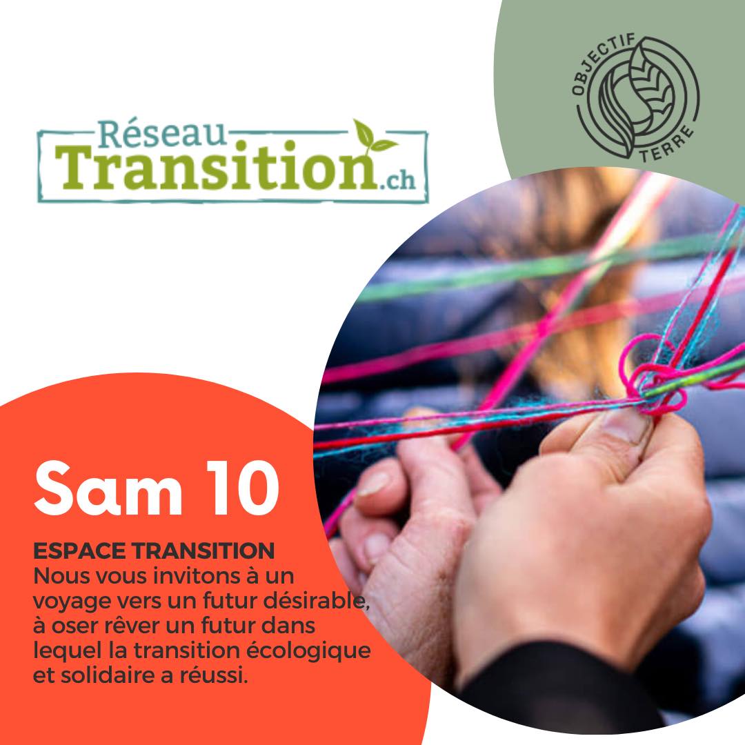 _ObjectifTerre_'s tweet photo. ESPACE TRANSITION
💡 RÉSEAU TRANSITION SUISSE ROMANDE
Le Réseau Transition Suisse Romande est une association dont le but est d’inspirer, accompagner et soutenir la Transition écologique et solidaire par les citoyen·nes.
#réseautransitionsuisseromande #festival #objectifterre https://t.co/cOsZpGlg5q