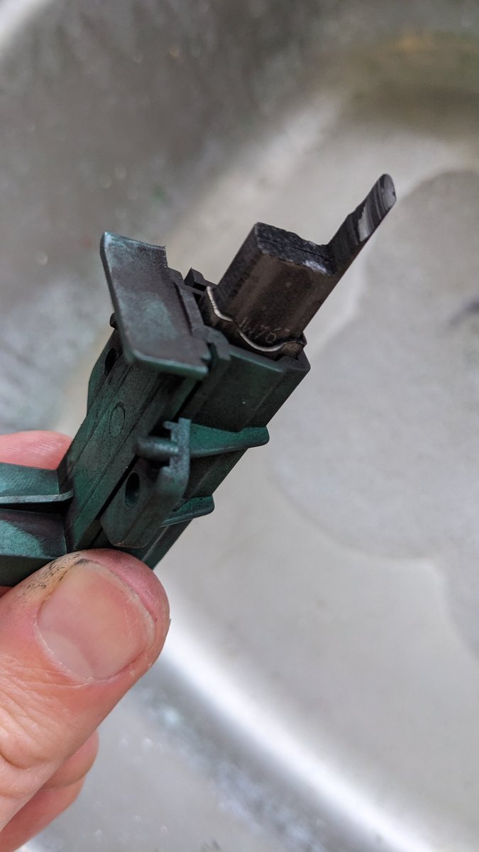 Ahh, the old washing machine breaks down on a bank holiday Sunday trick. Luckily Amazon delivers on bank holiday Mondays and the new motor brush has fixed it. A load of washing back in the machine less than 24 hours later. #