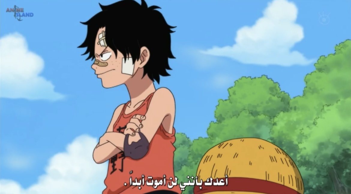ASCom0's tweet photo. "أسمعني لوفي، أعدك بأنني لن أموت أبدًا" https://t.co/w2UZ2Q2cR8