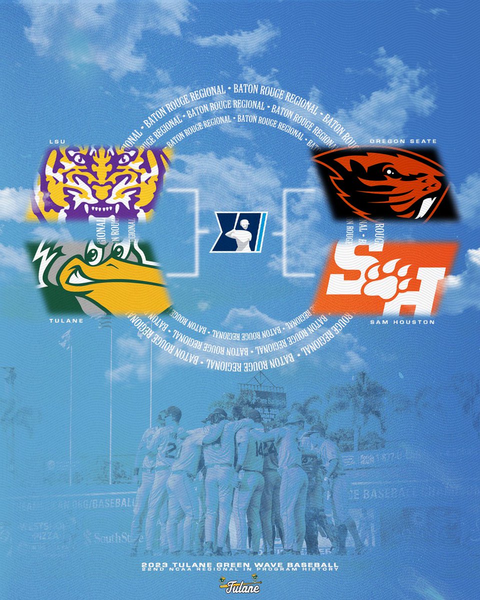 The stage is set...𝗧𝗵𝗲 𝗪𝗮𝘃𝗲 𝘄𝗶𝗹𝗹 𝗥𝗼𝗹𝗹 𝘁𝗼 𝗕𝗮𝘁𝗼𝗻 𝗥𝗼𝘂𝗴𝗲 for it's 22nd NCAA Regional!

#RollWave 🌊⚾️ | #WhyNotUs