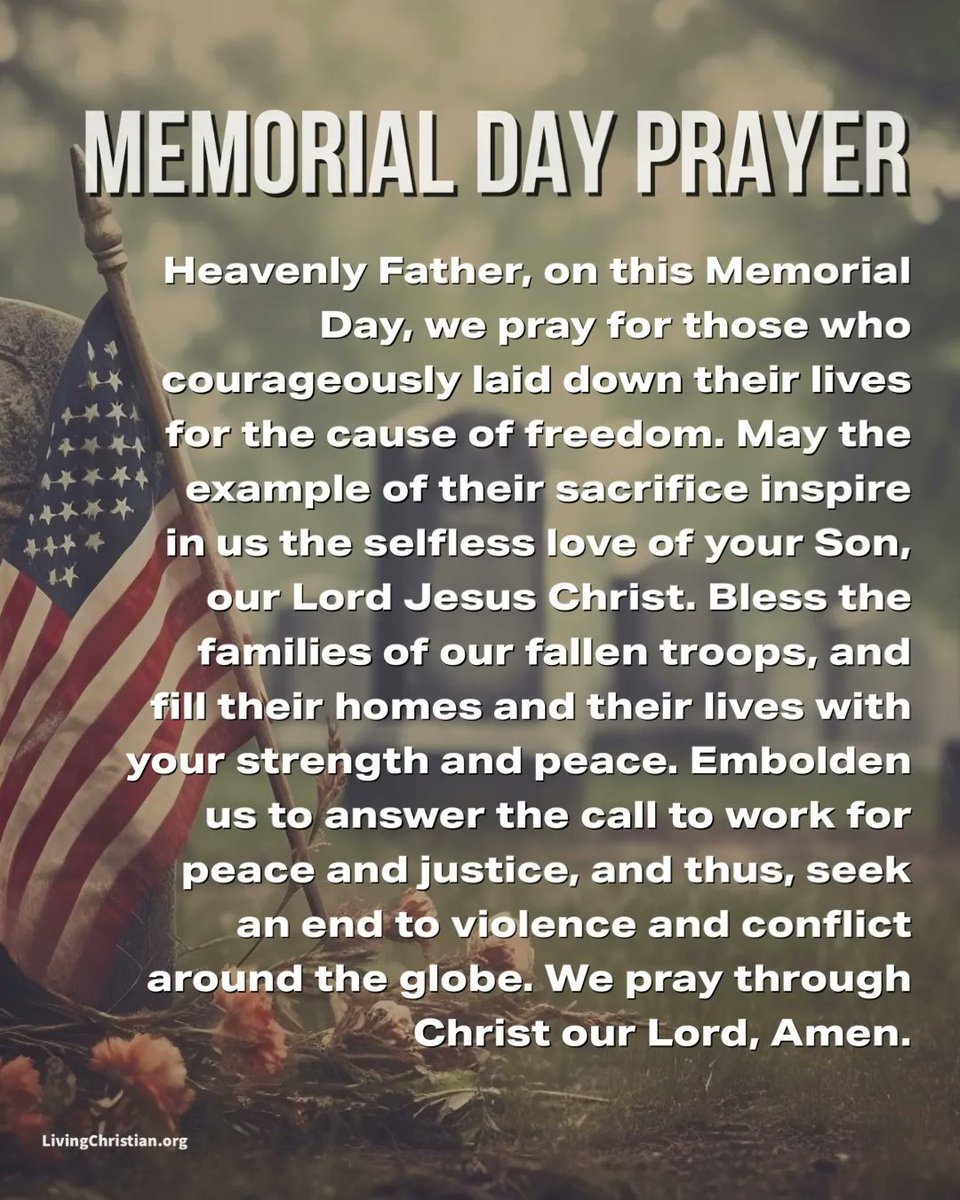 Read this in silence and pray for a fallen soldier today. #MemorialDay2023