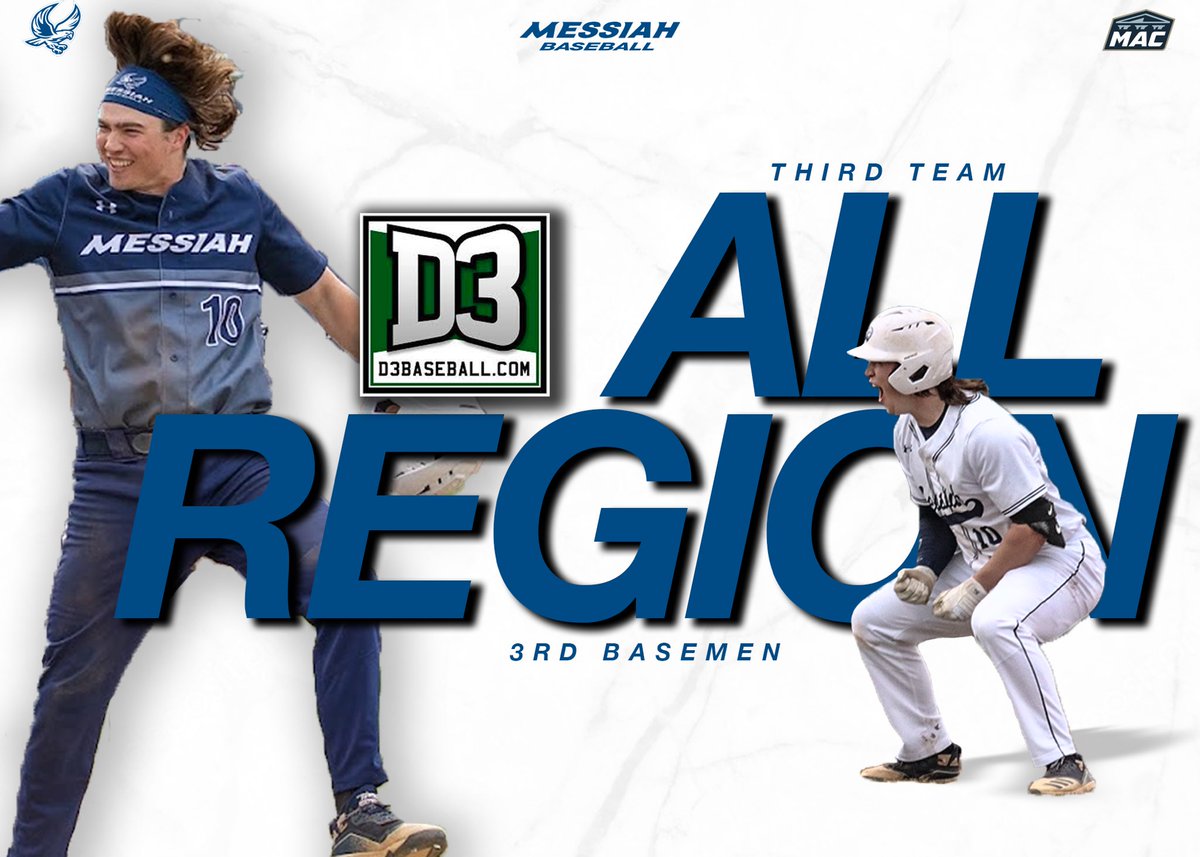MessiahBaseball's tweet photo. Congrats to senior Third Basemen, Sam Zercher, on being name Third Team All Region by https://t.co/6Zzpl773N2!
#WalkThroughFire https://t.co/lEAh60X5lv