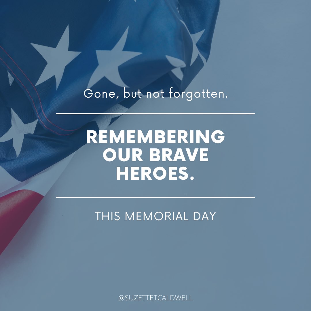 My heart is grateful for those who have given their lives.
.
We salute you.
We honor you.
We remember you.
.
#MemorialDay #NeverForget #Grateful #jesus #SuzetteTCaldwell #Praying2change #Prayer