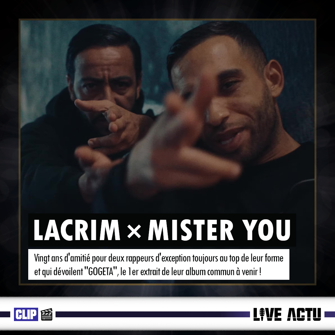 🎬 #Clip

<a href="/Lacrim_Officiel/">LACRIM</a> &amp; <a href="/mryouofficiel/">Mister You</a> envoient le puissant « Gogeta » en guise de 1er extrait de leur album commun à venir 🙏💥

🔹 L'info flash 👉 instagram.com/p/Cs1V8EsA5pH/
🔹 Voir le clip 👉 youtube.com/watch?v=9Nx4I4…