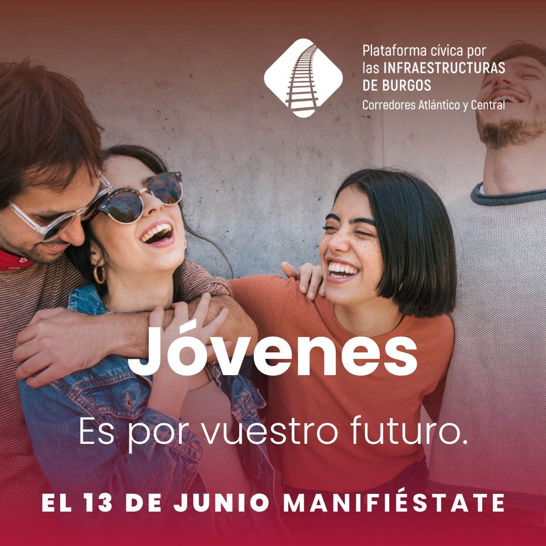 🚨Estamos hablando del futuro de Burgos, el futuro de las personas que actualmente se encuentran estudiando, el futuro de aquellas personas que están saliendo al mercado con su propia empresa y que realmente temen lo que puede ocurrir en un futuro.

📆 EL 13 DE JUNIO MANIFIÉSTATE