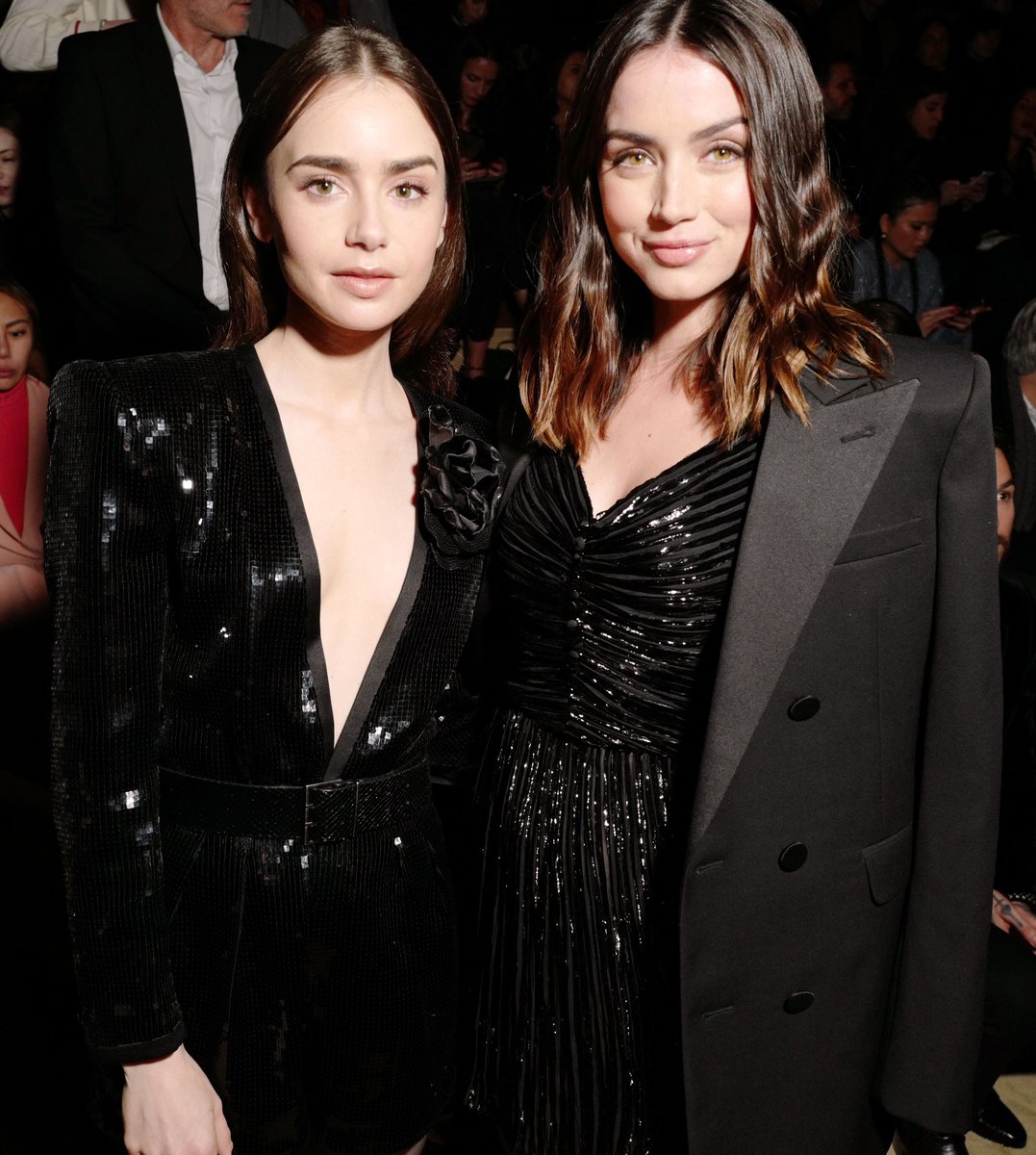 RT @dearmasarchive: ana de armas and lily collins at a saint laurent show (2020) https://t.co/fhGhpjnnJK