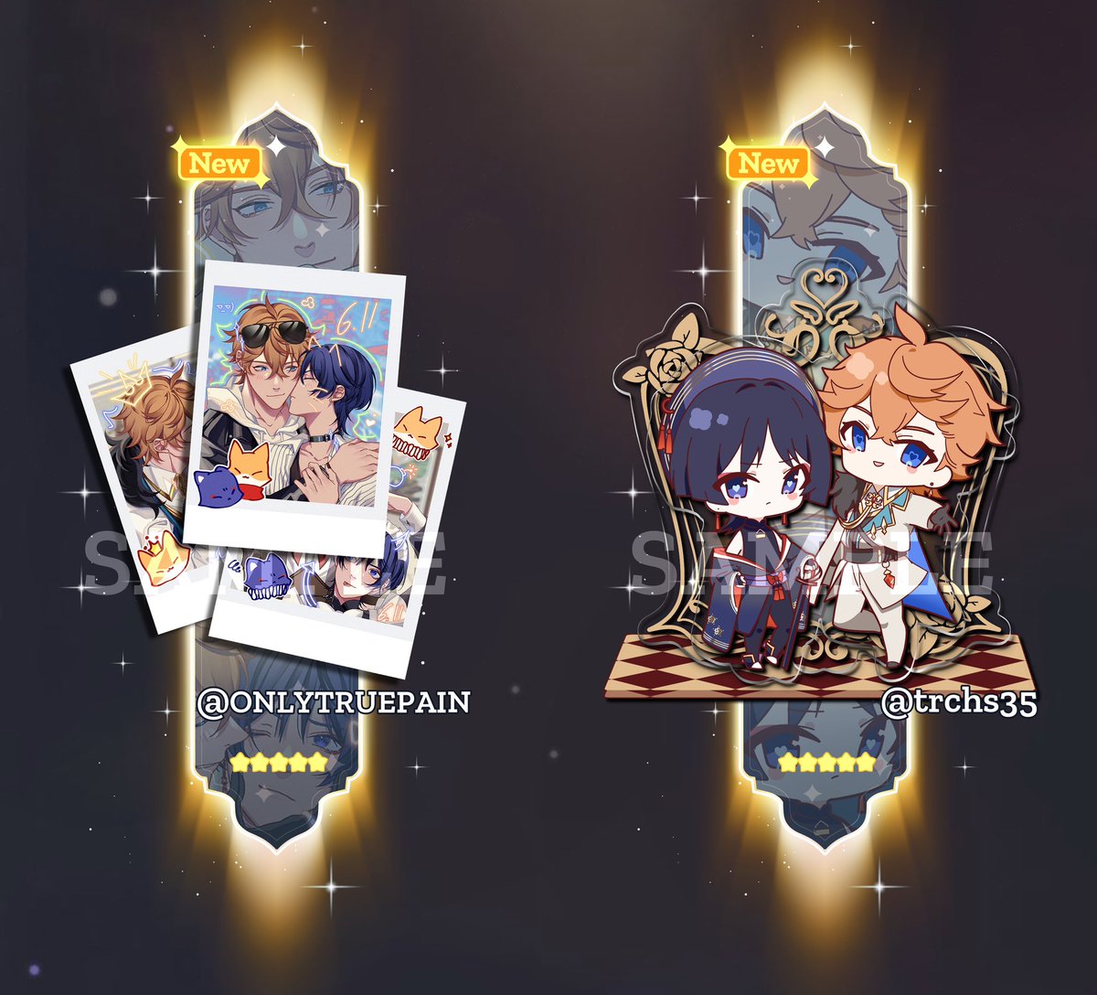 611MART's tweet photo. And now showing.. our 611 Gachapon Merchandise Previews Pt.2!
🚛Holographic photocards🕶️ by Toymaker @ONLYTRUEPAIN
⚔️ Acrylic Standee🎮 by Toymaker @trchs35
#611gachapon #chiscara #fandago https://t.co/FNFqwLxhoD