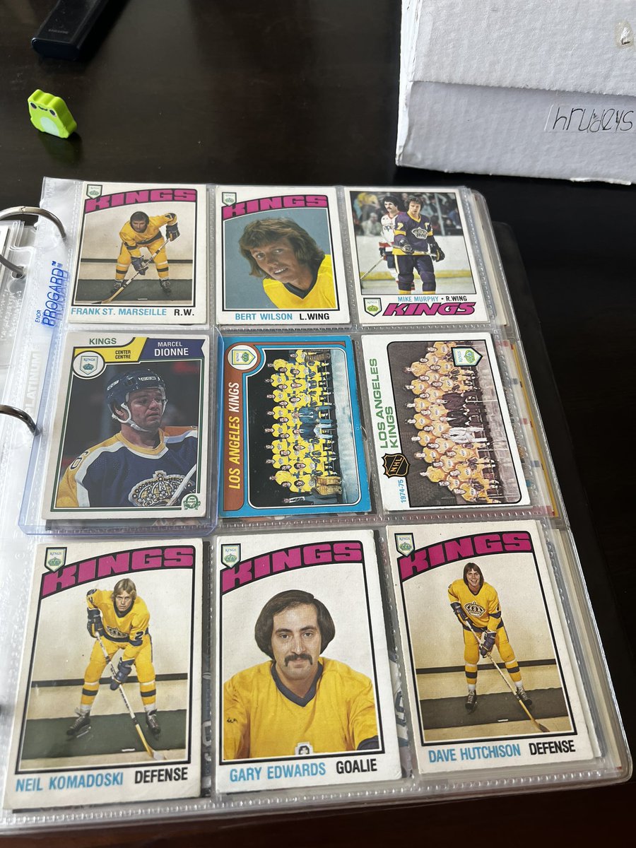 Old @LAKings cards. #LAKings #HockeyCards