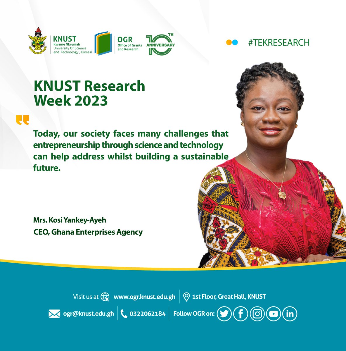KNUST Office of Grants and Research tweet media