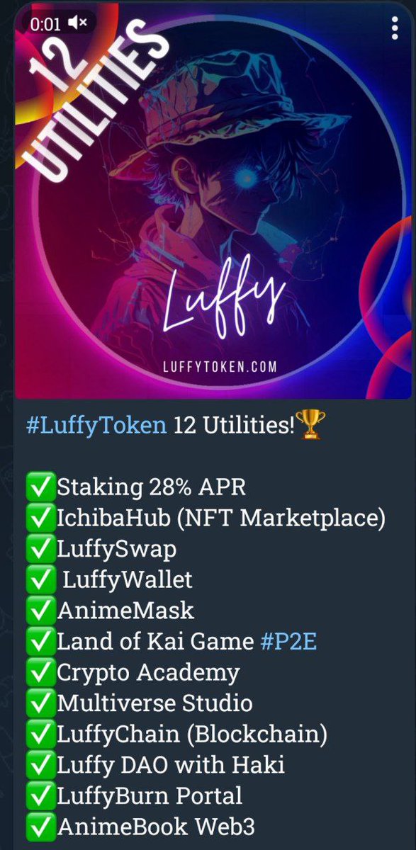 <a href="/MonstersCoins/">The Crypto Monster 🍪🍪</a> I am up to invest in $Luffy. It's the next big thing! #LuffyToken <a href="/luffyinutoken/">Luffy Token Official</a>