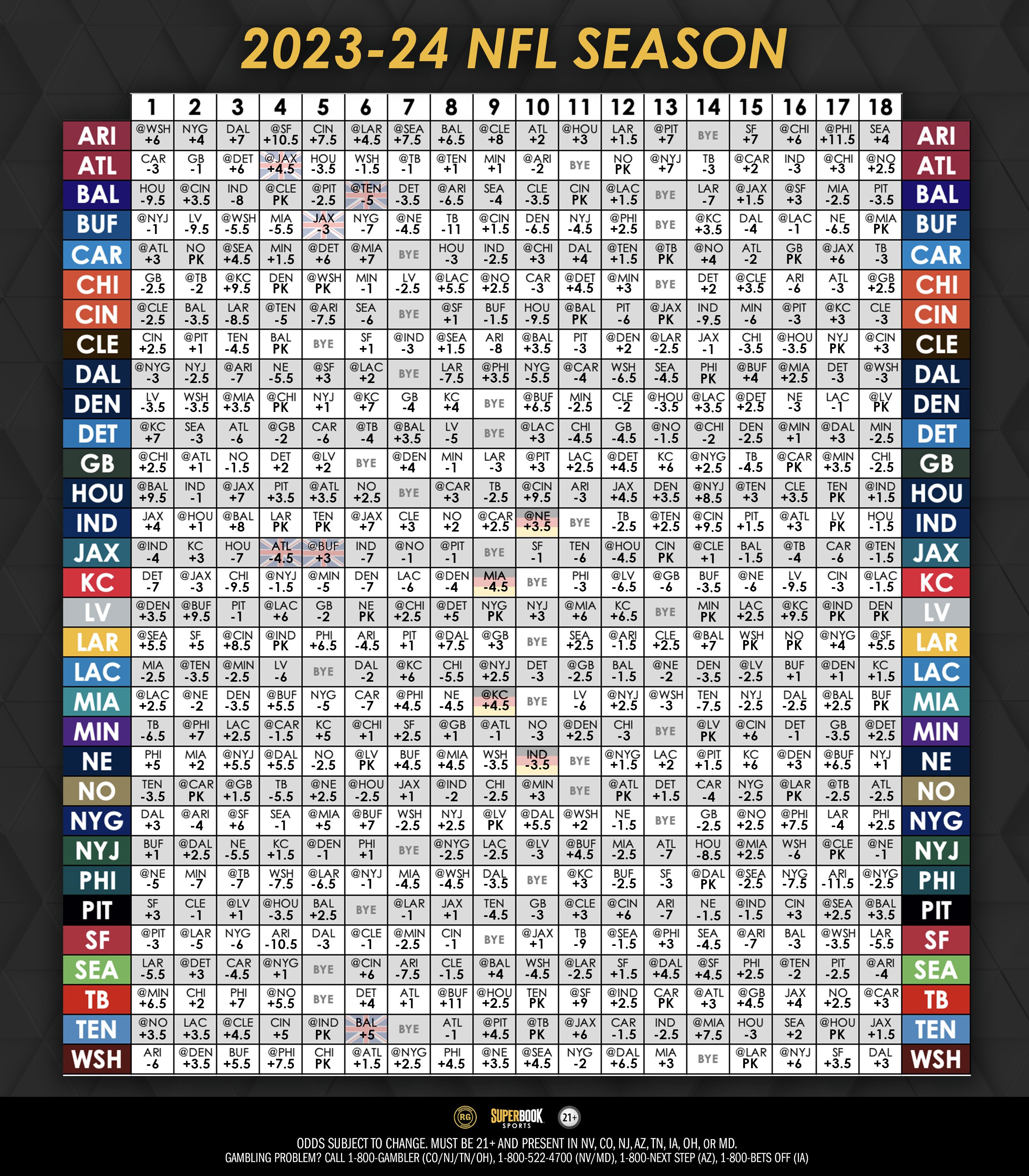 Printable 2019 online nfl schedule
