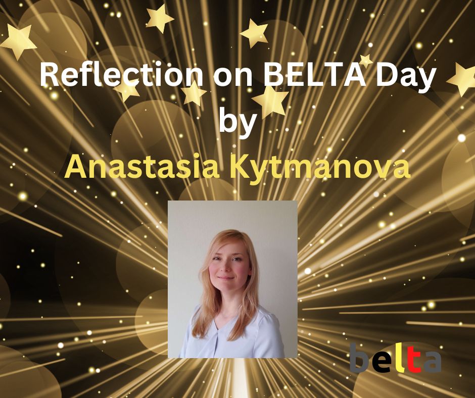 For Anastasia and her colleagues it was their first BELTA Day on 22 April. She wrote a blog post in which she reflects on that experience. Thank you for sharing, Anastasia!
beltabelgium.com/news/reflectio…
