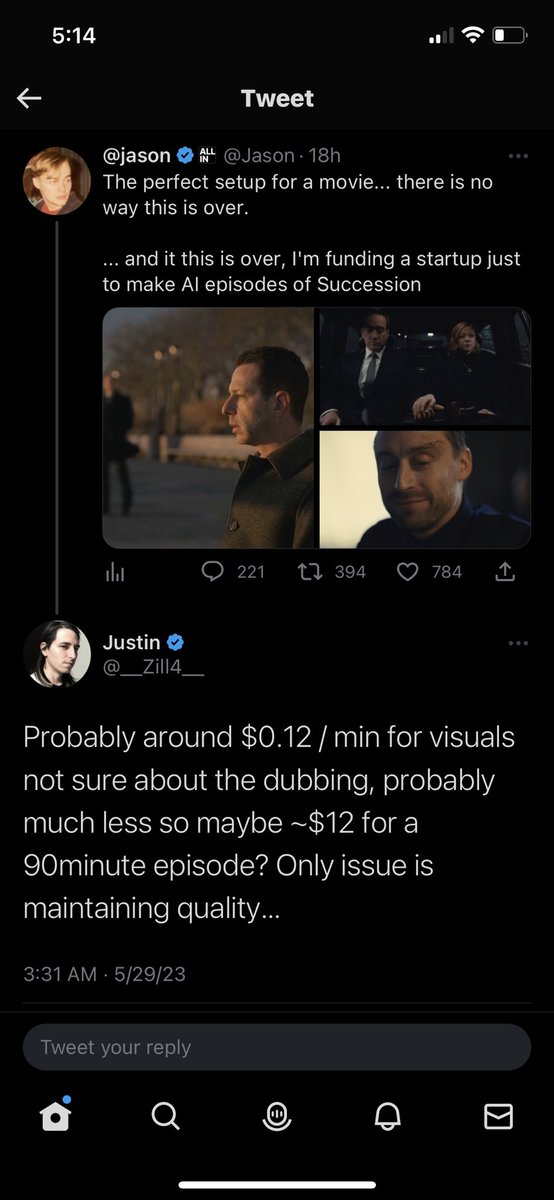 ianmunrobot's tweet image. Genuine question am I asleep? Do I exist in the same world as these people? Do you really want to mortgage humanity for more episodes of a tv show??