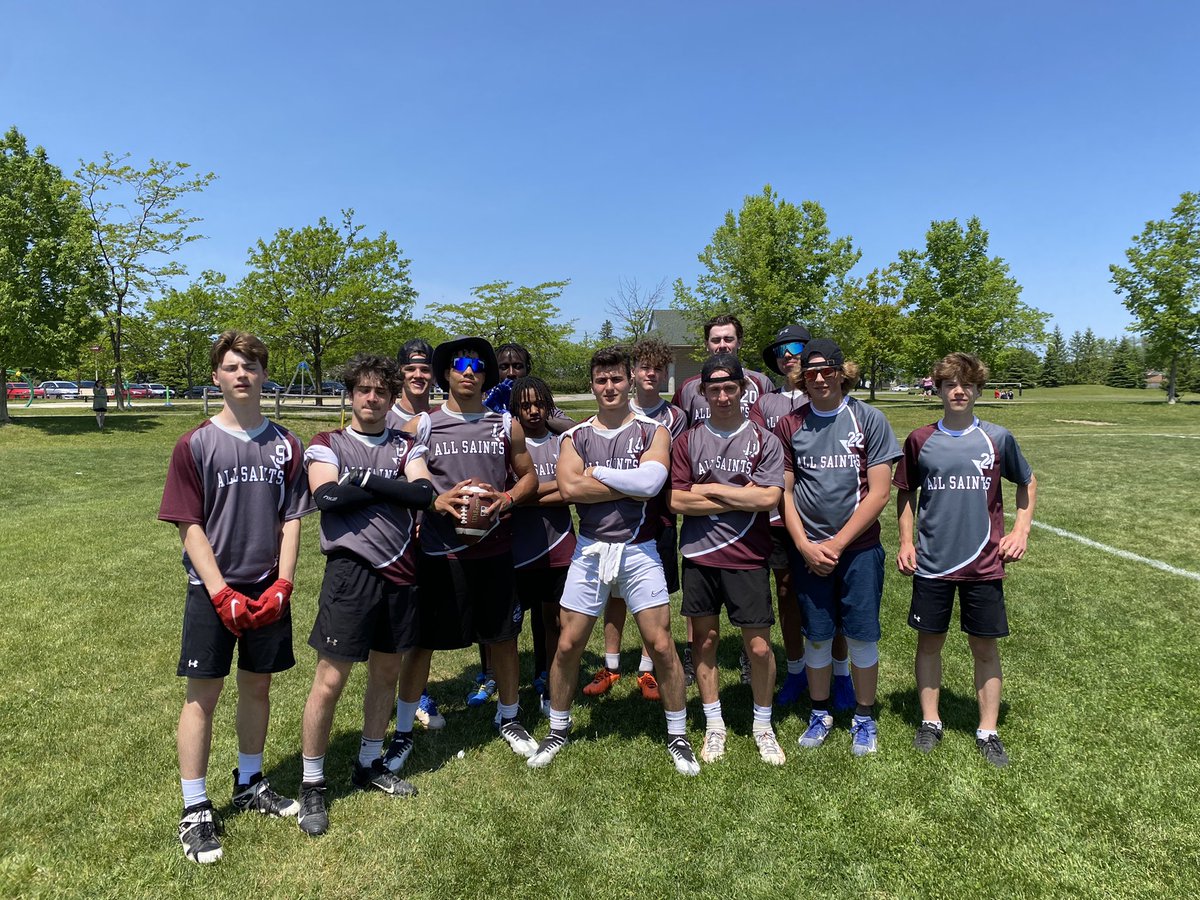 Krista Wilson (@mswilsonocsb) on Twitter photo Congrats to the <a href="/AllSaintsOCSB/">All Saints High School</a> Varsity Boys Touch Football team for coming in first at our tournament today! A stunning touchdown on the last play of the game for the win! Well done boys! π
Thanks <a href="/aaronfalsetto/">Mr. Falsetto</a> and the MAC team for organizing βοΈ Congrats to the <a href="/AllSaintsOCSB/">All Saints High School</a> Varsity Boys Touch Football team for coming in first at our tournament today! A stunning touchdown on the last play of the game for the win! Well done boys! π
Thanks <a href="/aaronfalsetto/">Mr. Falsetto</a> and the MAC team for organizing βοΈ
