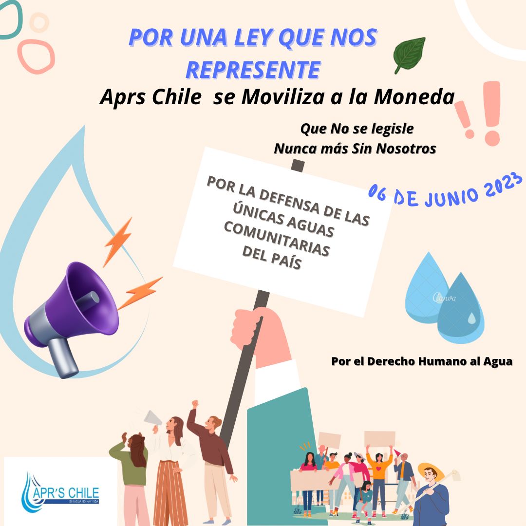 AprQuinta's tweet image. Todas y todos necesitamos el Agua
No dejes la responsabilidad solo sobre los hombros de los/as  dirigentes/as de tus APR´s.
Movilízate por tu comunidad, defiende la gestión y administración comunitaria del agua que bebes.

Asociación Nacional APR´s Chile.