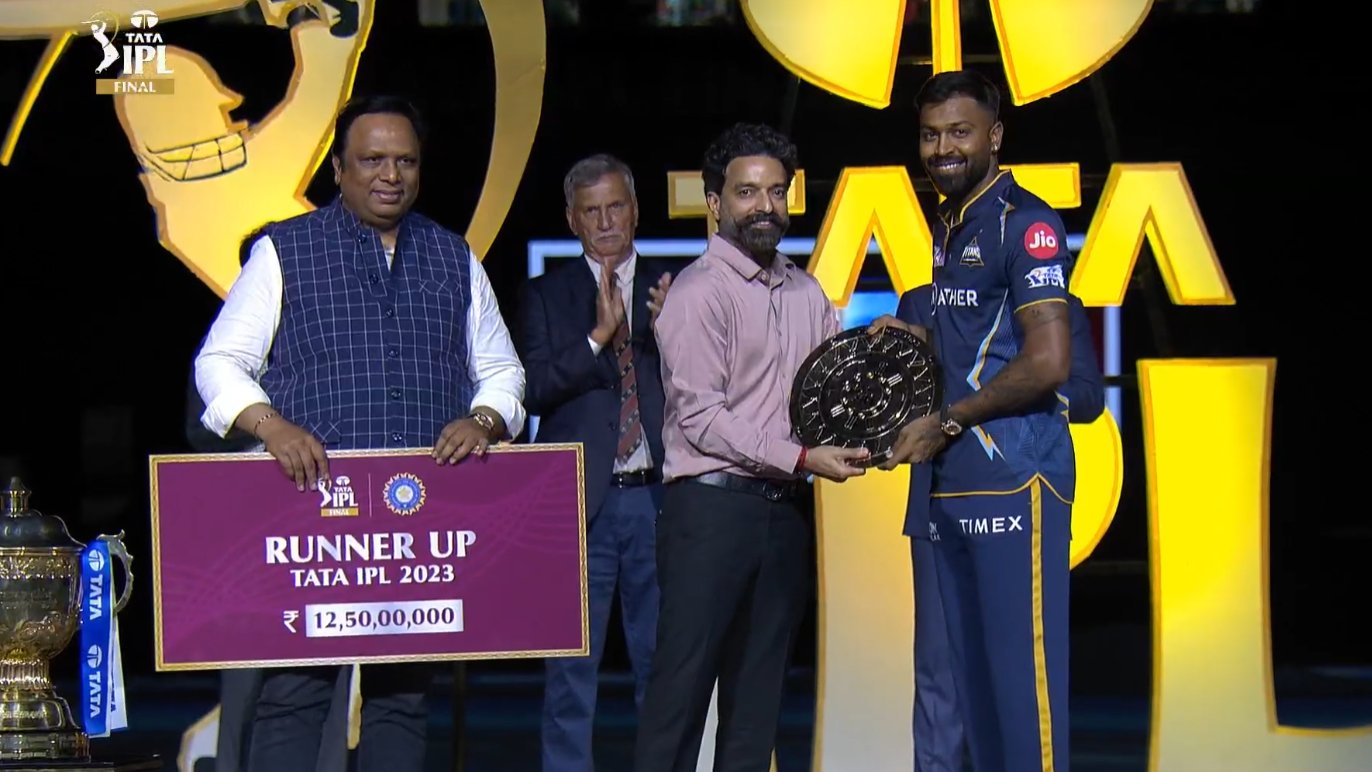 GT runner up award ipl 2023