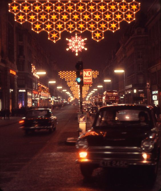 Noir-ish:

London. 

Oxford Street, 1965.