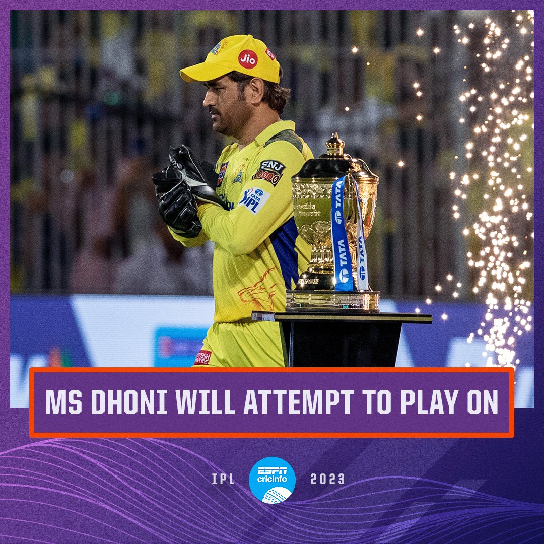 HE'S NOT GOING ANYWHERE!

MS Dhoni will come back for another season if fitness permits, to reward CSK fans for the 'amount of love' he has received 💛