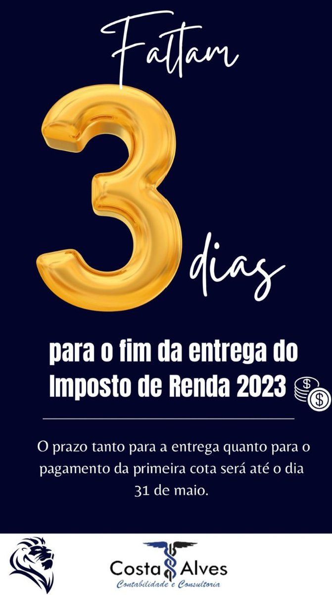 Não deixe para última hora. Faça no Costa Alves Contabilidade.
