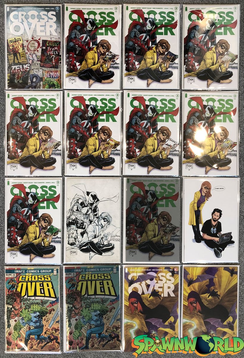 SpawnWorld's tweet photo. Here's a group photo pf all issues of "Crossover" with Spawn appearances, references, or homages. Read all about them in today's SpawnWorld update.
#Spawn #comics #Image #Imagecomics #Crossover #SavageDragon #McFarlane #ToddMcFarlane #DonnyCates #MarkWaid #KhoiPham #ErikLarsen https://t.co/Gmjaq1cjRo
