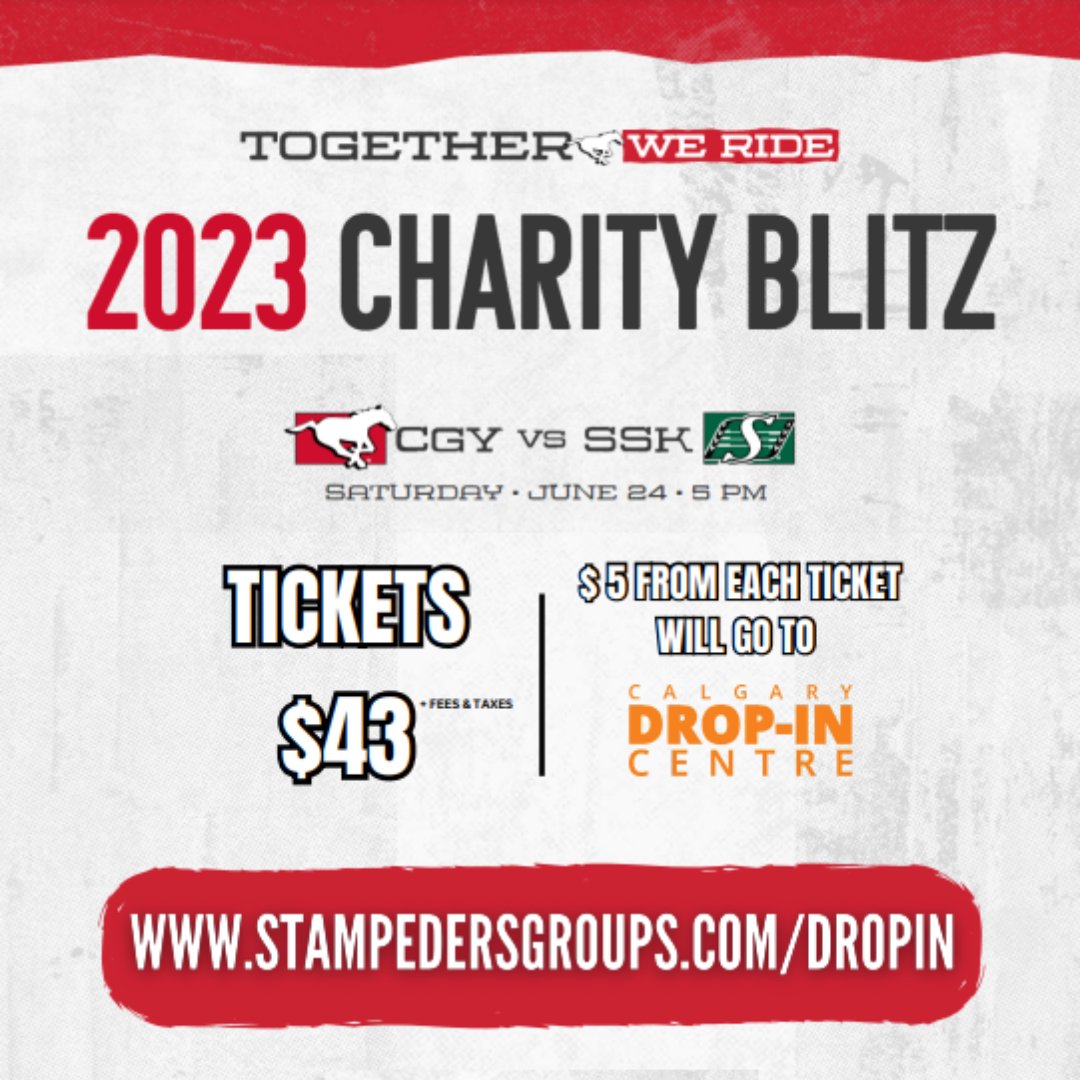 Join us June 24th at this year’s Charity Blitz! $5 from every ticket sale goes directly to the DI and increases our chances of being featured at the game. Get your tickets today and help us spread the word. We can’t wait to see you there! calgarydropin.ca/2023-charity-b…