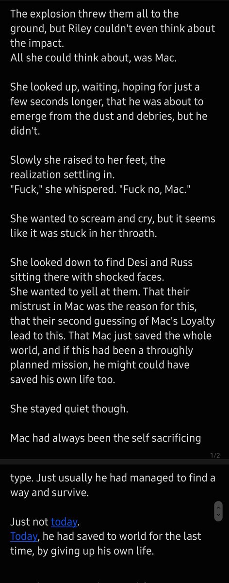 Some fic idea i had... 4x13, what if Mac didn't run out of the dust after the explosion at the dam, and everyone thinks he's dead? (He's not, obviously, but i wanna write about everyone dealing with it, especally Riley and how Russ and Desi have ho take the blame)