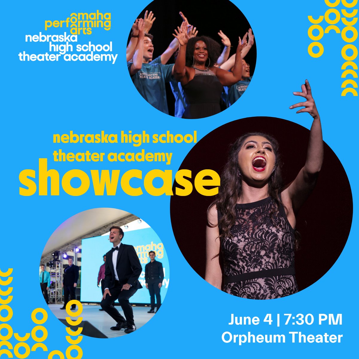 OPerformingArts's tweet photo. Celebrate the accomplishments of Nebraska’s high school and middle school musical theater programs at the tenth annual, Tony Awards®-inspired Nebraska High School Theater Academy Showcase, this Sunday at the Orpheum! 🎭 

🎟️ Get your tickets today! https://t.co/5uvanz2uhy https://t.co/vp2iZUGzL9