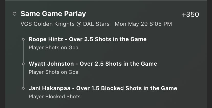 FastMoneyLabs's tweet photo. 2 SGP’s I’m taking tonight 🏒🥅

I put full unit on each!  Feelin risky

#MaxWin: +4.52U  #MaxLoss: -2U

(1st ticket FanDuel; 2nd Bet365)

Tail, fade, up to you! #GamblingTwitter https://t.co/C0NrPgXaXb