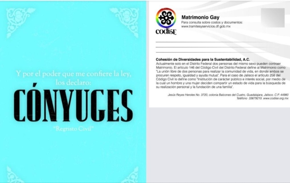 RinconRodrigo's tweet photo. La campaña CÓNYUGES DE @CODISE_AC de 2011 cuando buscabamos el Matrimonio Igualitario 😅 https://t.co/yUvriLsGse