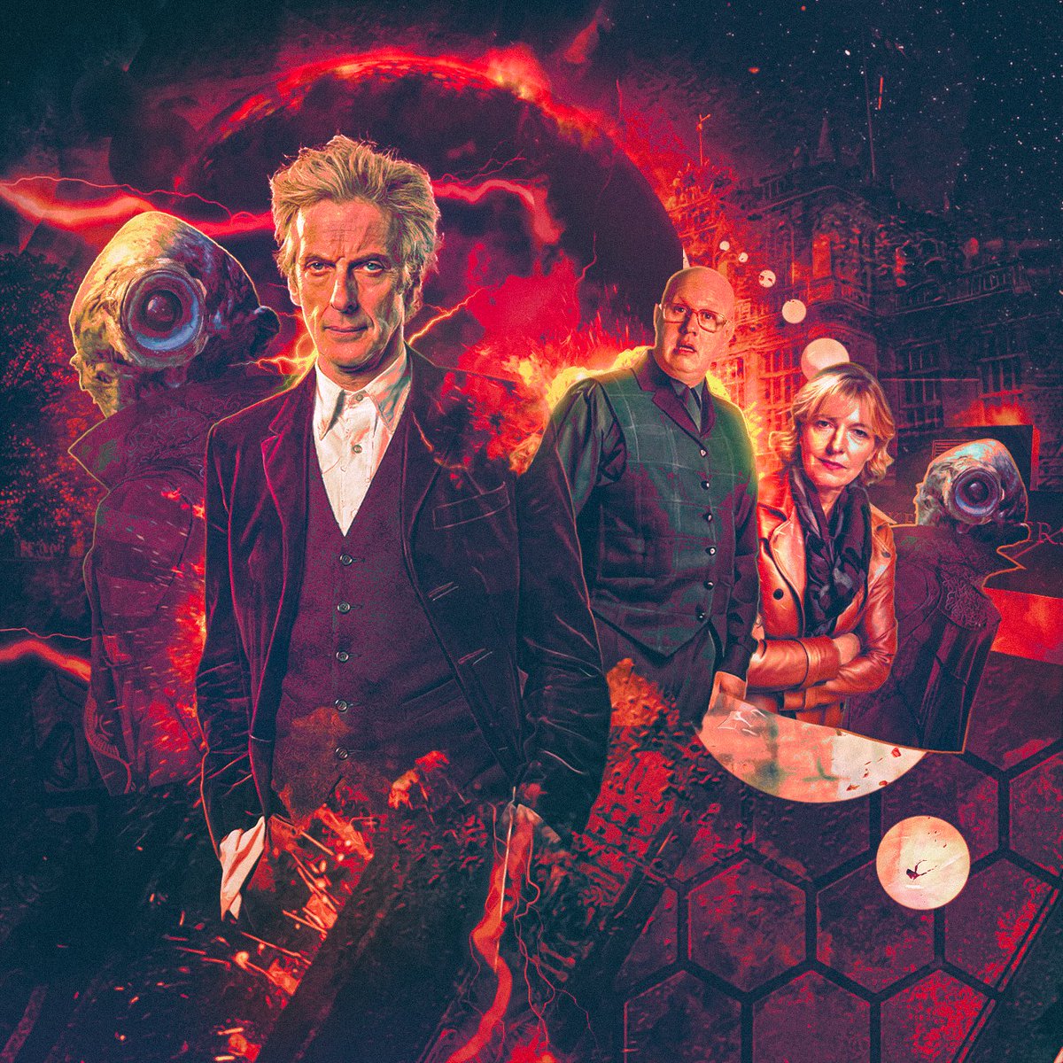 #bigfinish #doctorwho #petercapaldi #doctorwhoart Took some brief time out of my exam retirement to make this piece, which includes some DUBIOUS individuals...