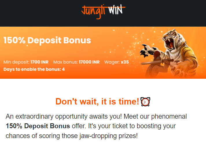 Don't miss this 150% welcome bonus from Jungliwin

Join Now: bit.ly/RSJungliwin

#Jungliwin #WelcomeBonus #OnlineBetting