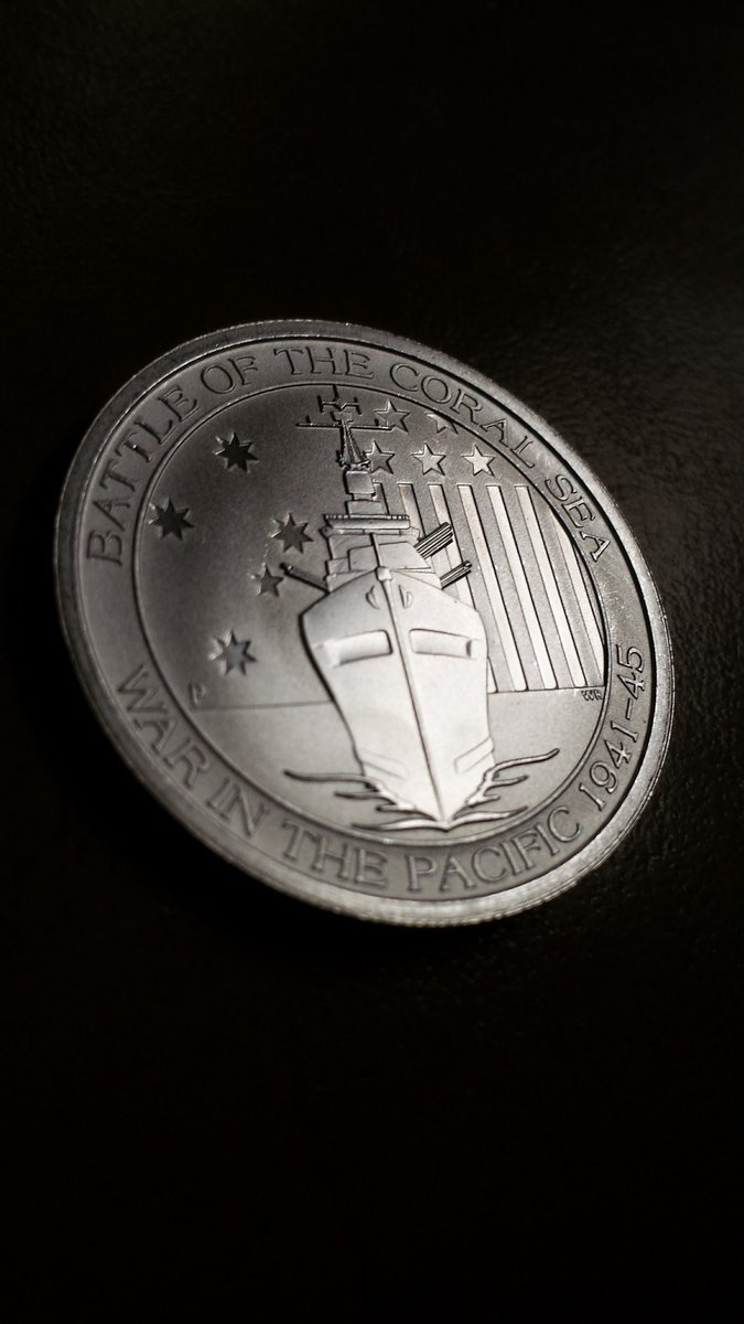 Bartle of The Coral Sea #Silver Coin. 
War in The Pacific 1941-45.

#silversqueeze #MemorialDay #WW2 #USNavy