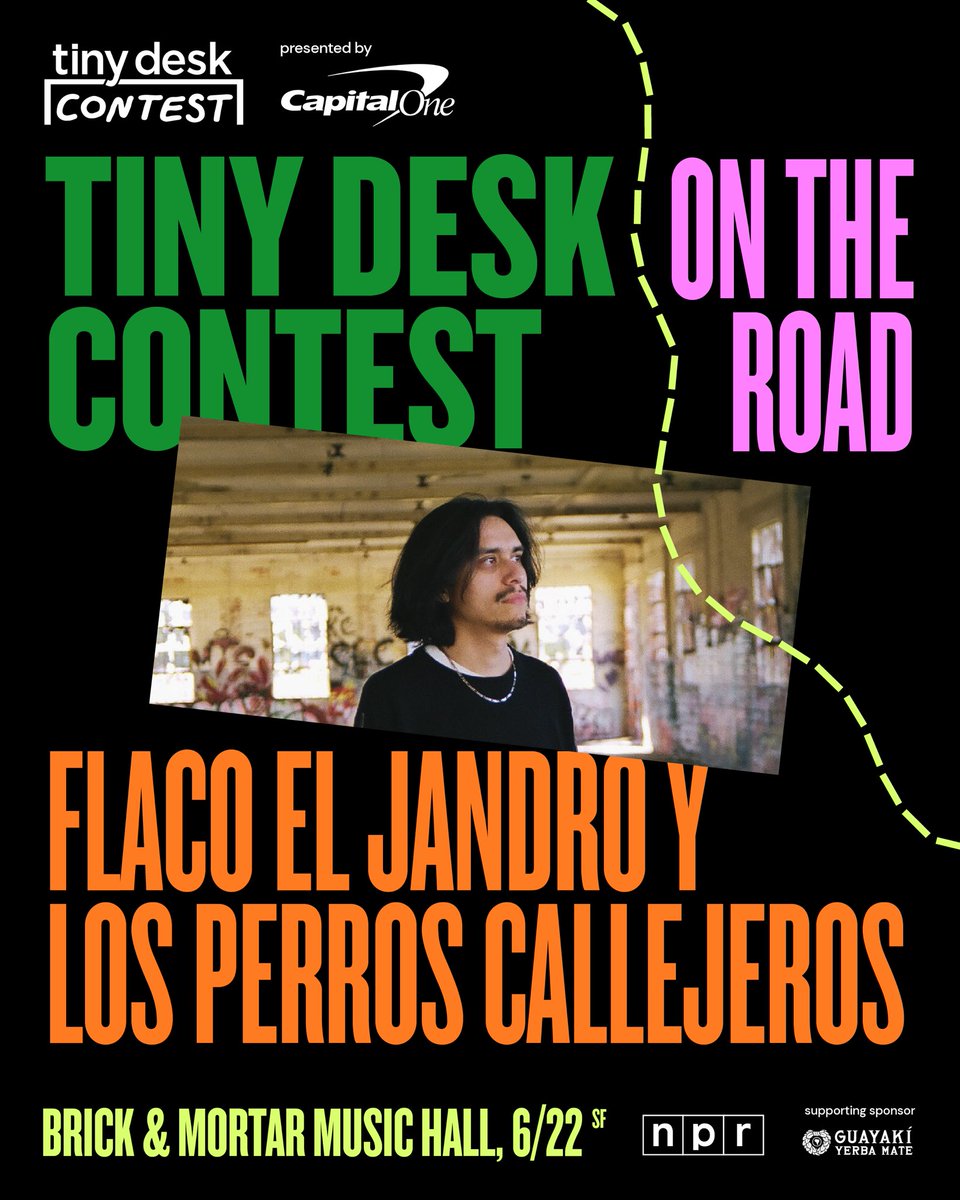 FlacoElJandro's tweet image. Shouts out to @nprmusic for having me on this. Can’t wait 🫶🏽 #tinydeskcontest
