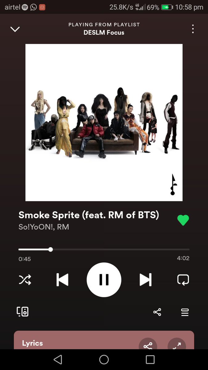 Add #SmokeSpritexRM to your playlist if you haven’t 🔥💜