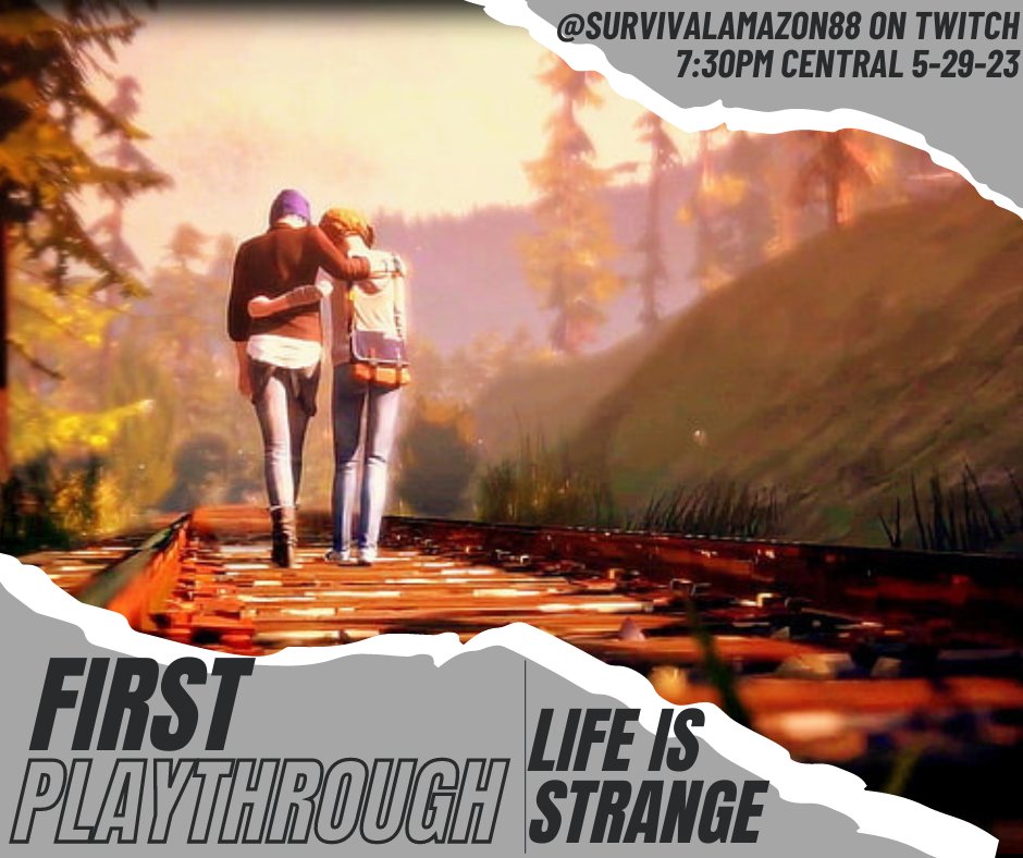 SAmazon88's tweet photo. #FirstPlaythrough for #LifeisStrange @LifeIsStrange Tonight at 7:30pm Central. Come backseat, give advice ect! Hope to see you there! #Twitch #Streamers #Streaming #GamerGirls #Gaming #Choice #Life #StreamingLive https://t.co/hjJKFIxTAr