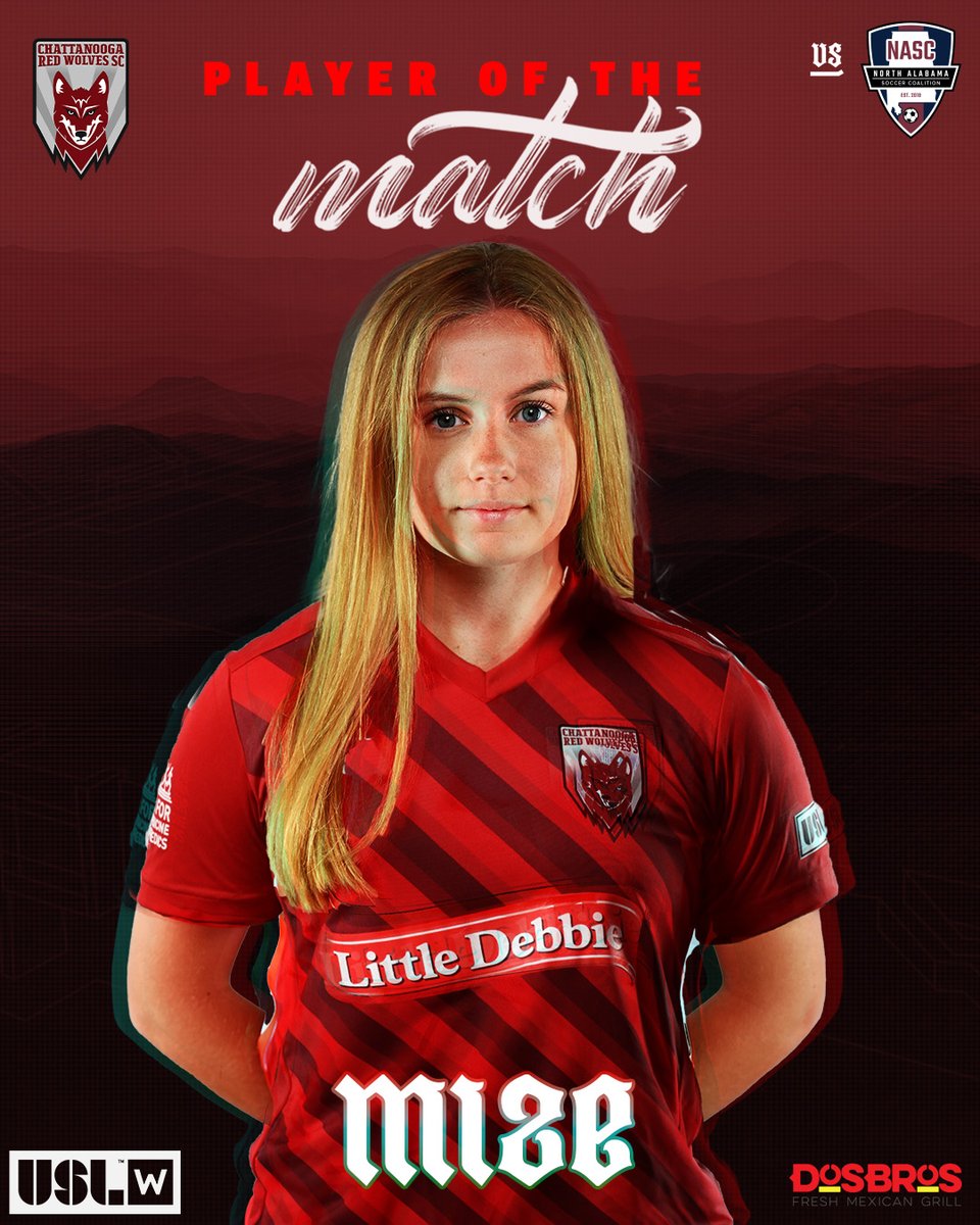 ladyredwolves's tweet photo. With the game winning assist and 5️⃣ shots, Zoey Mize has been named Player of the Match in Friday's 1-0 win over North Alabama 💪

#DaleLobas 🔴🐺 #DaleZoey https://t.co/g0n9LRgDPN