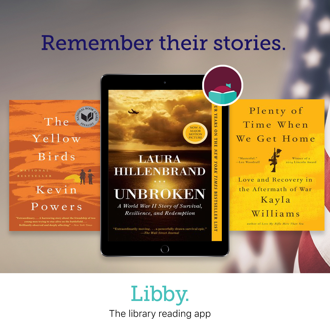 Let the stories of those who served inspire gratitude and reflection as we pay tribute this Memorial Day. 🇺🇸

Find these stories and more in the #LibbyApp.

#LibraryApp #ReadingApp #BookApp #Books #Bookstagram #Bookish #BookLovers #MemorialDay
