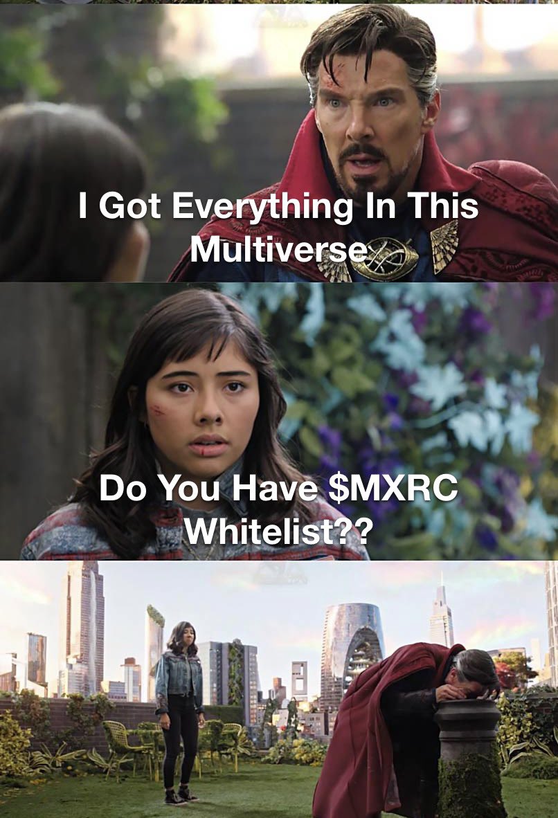 When You Think You got Everything In This #MultiverseOfMadness but

<a href="/metabrc/">The Orange Dojo</a> $MXRC 🥲

@atgoodm how you gonna make Doctor Strange Feel Good ?