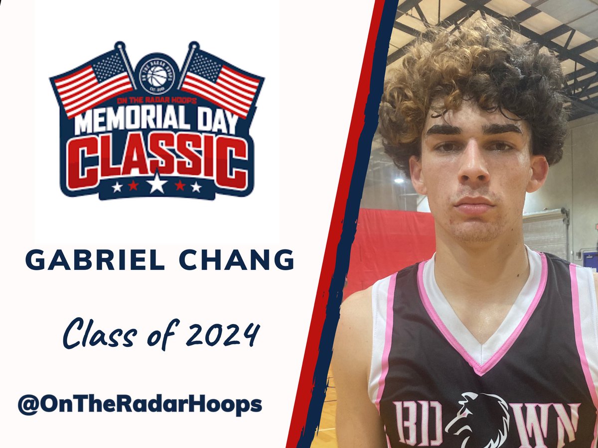 📍 OTR Memorial Day Classic

‘24 Gabriel Chang powered the Team Breakdown offense today.

📝 lefty who can do a bit of everything, 3s, downhill attack, dishes for assists, scraps for rebounds / loose balls

📌 <a href="/TeamBreakdown/">Team Breakdown</a>