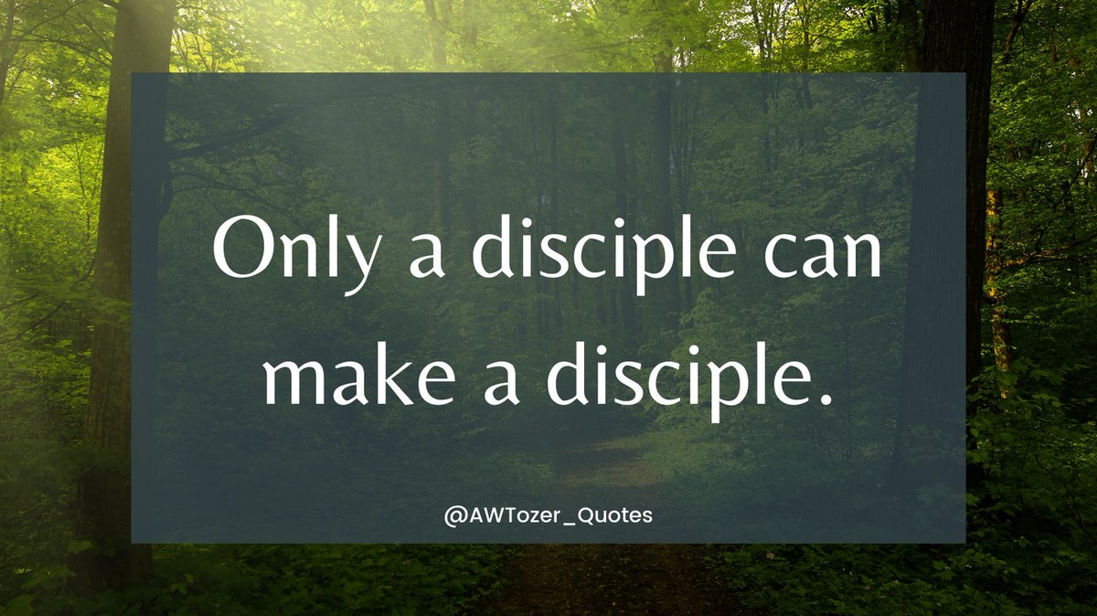 #AWTozer #Disciple