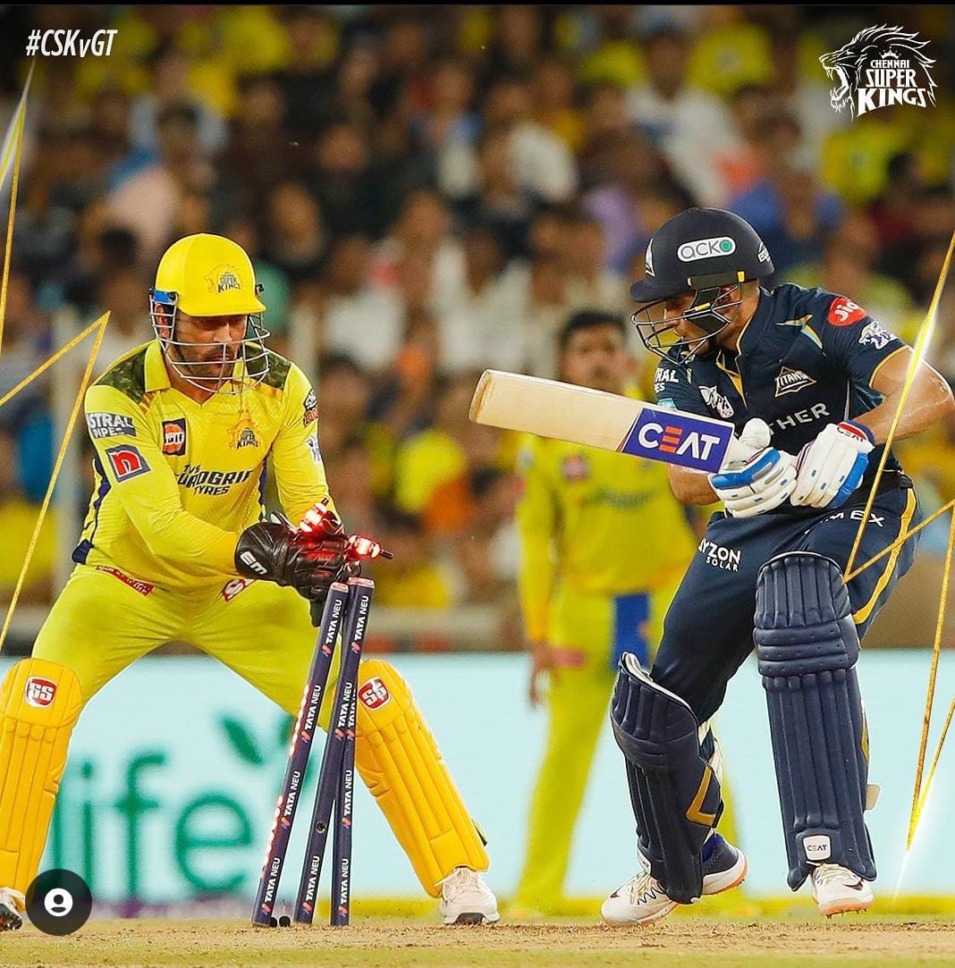 itz_aditya112's tweet image. Sher buda jaroor hai par sikar karna nhi bul tha

#GTvCSK #IPL2023Final @msdhoni