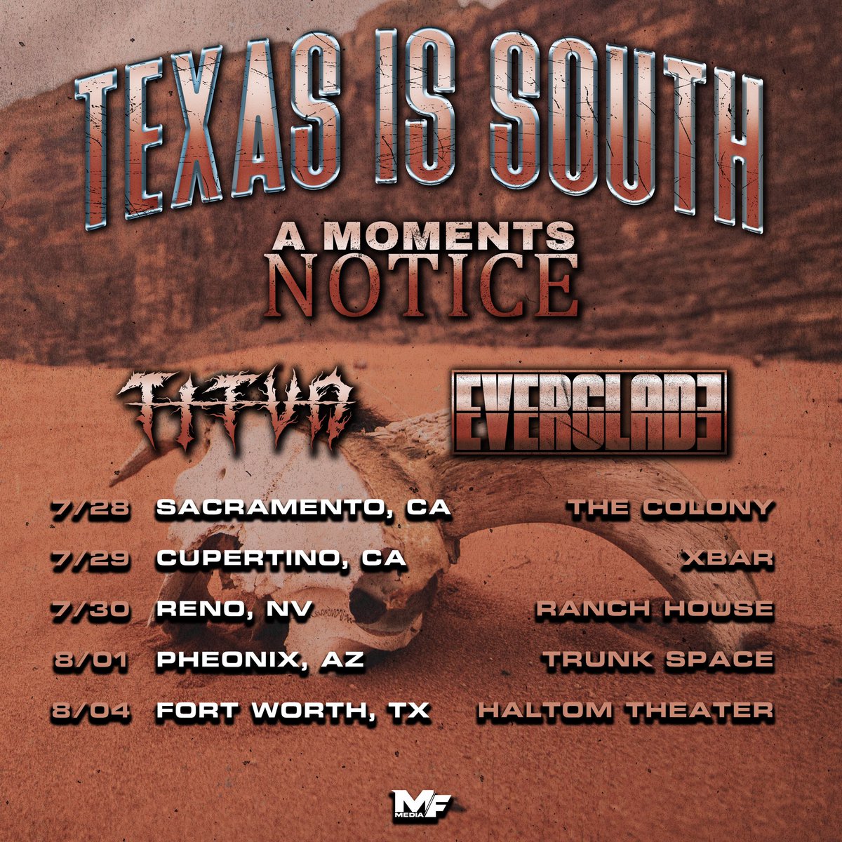 Let’s go! Our first headliner tour with some awesome friends! 

<a href="/titvnbandca/">titvnband</a> 
Everglade