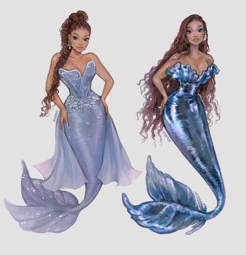 chinese dress ladies Halle Bailey 2023 Met Gala Sparkly Lace Mermaid Dress with Ruffled Coat