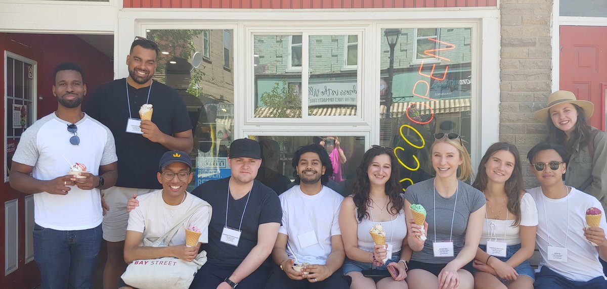 docs4cambridge's tweet photo. First stop in Cambridge for ROMP students - Indulge Ice Cream downtown Hesepler #ROMPweek @cityofcambridge https://t.co/M9EuCjNokm