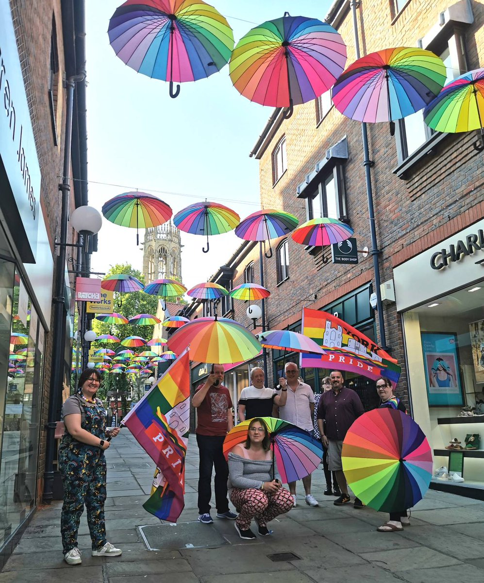 With #YorkPride just around the corner, our #Rainbow #Brollywalk is back! Share your pictures with us! #York #Pride #Pridemonth