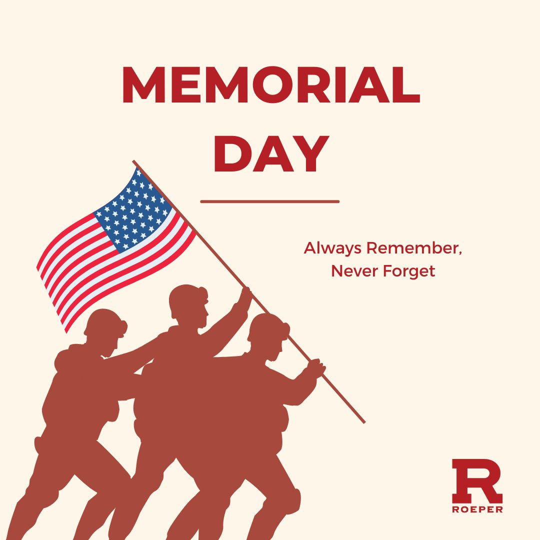 Happy Memorial Day! Today we remember and honor the brave souls who made the ultimate sacrifice. 🇺🇸 #MemorialDay