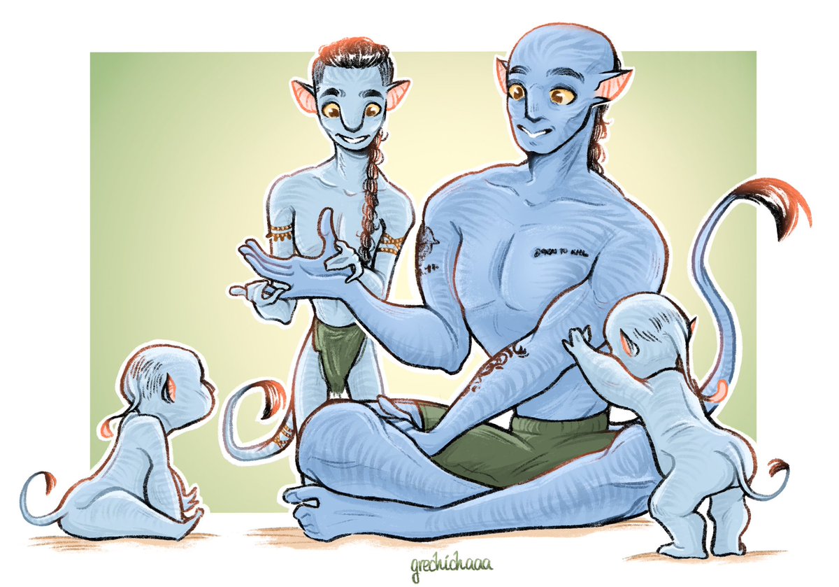 #RecomWeek 
🌻DAY 3: SIZE DIFFERENCE
I got in time yay🎉
This idea came to my mind as soon as i read prompts, and maybe it’s a lil off topic, but.. it’s cute, isn’t that enough? <3
#avatar #AvatarTheWayOfWater #Avatar2 #avatartwt #avatarfanart #LyleWainfleet