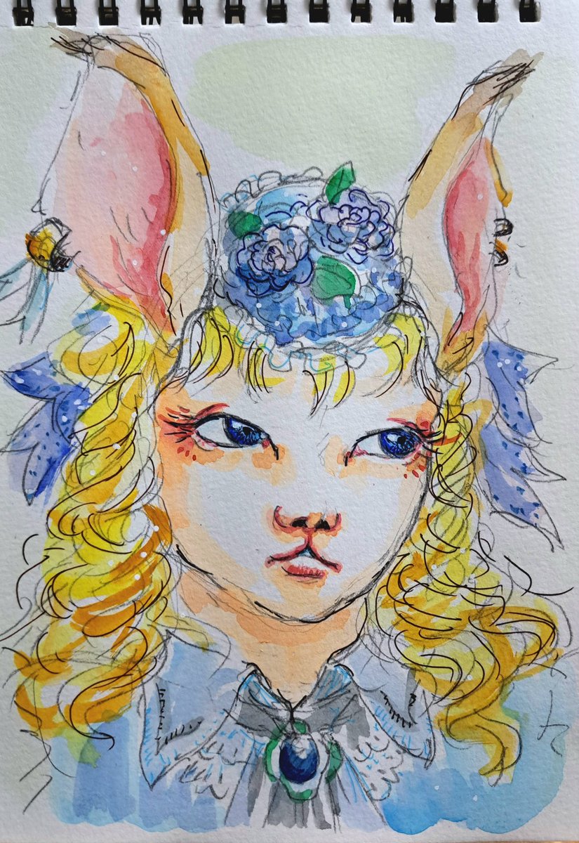 #watercolorpainting #ballpointpen #doodle #ear