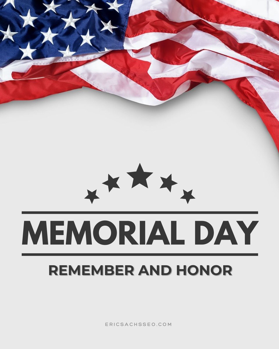 A day to honor, a day to remember, a day to be grateful. 🙏 #MemorialDay #RememberAndHonor