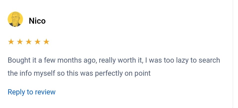 xavier_coiffard's tweet photo. Just got a review from @nico_jeannen on my Notion Dashboard @UserBooster_ 😍

There is nothing to start a day with a mind than a positive review like this. 

Thanks Nico, you made my day ♥️🔥 https://t.co/aXYbwCsXDc